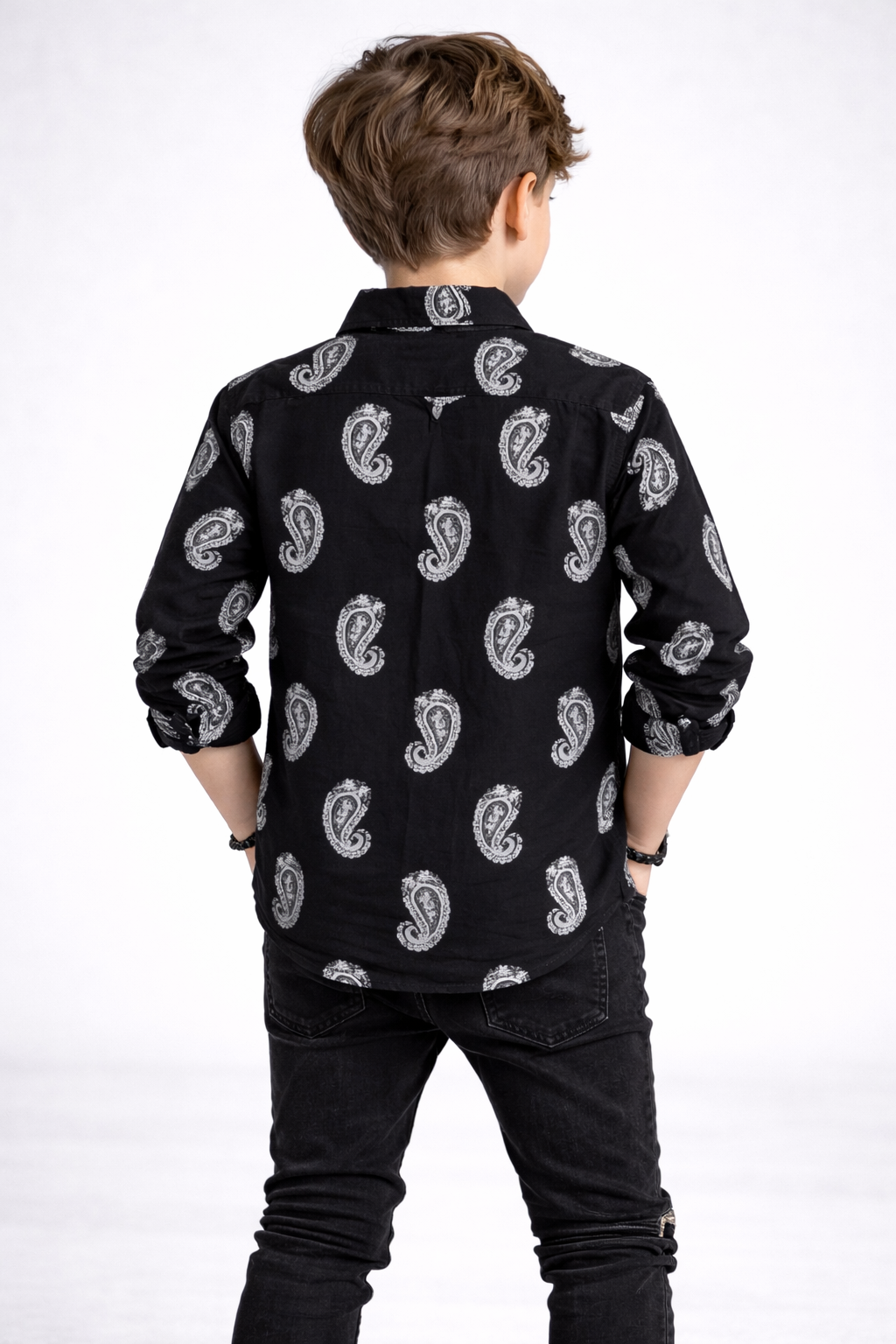 Kids Stylish Long Sleeve Shirt for Boys | Trendy Fashion Outfit UAE (3-14yrs)MH