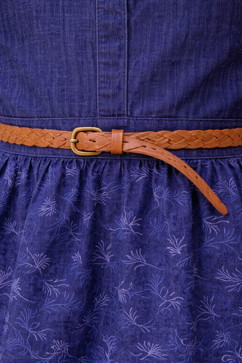 Girls Waist Belt Blue Denim Tunic (2–12 Years)