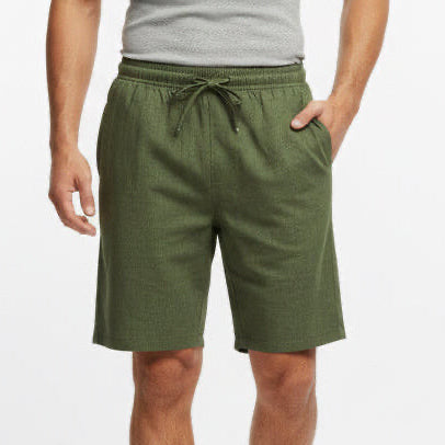 Men’s Ramie Linen Cotton Drawstring Shorts | 4 Colours White Green Navy Brown | Casual Summer Shorts | Sizes M–XXL | MH