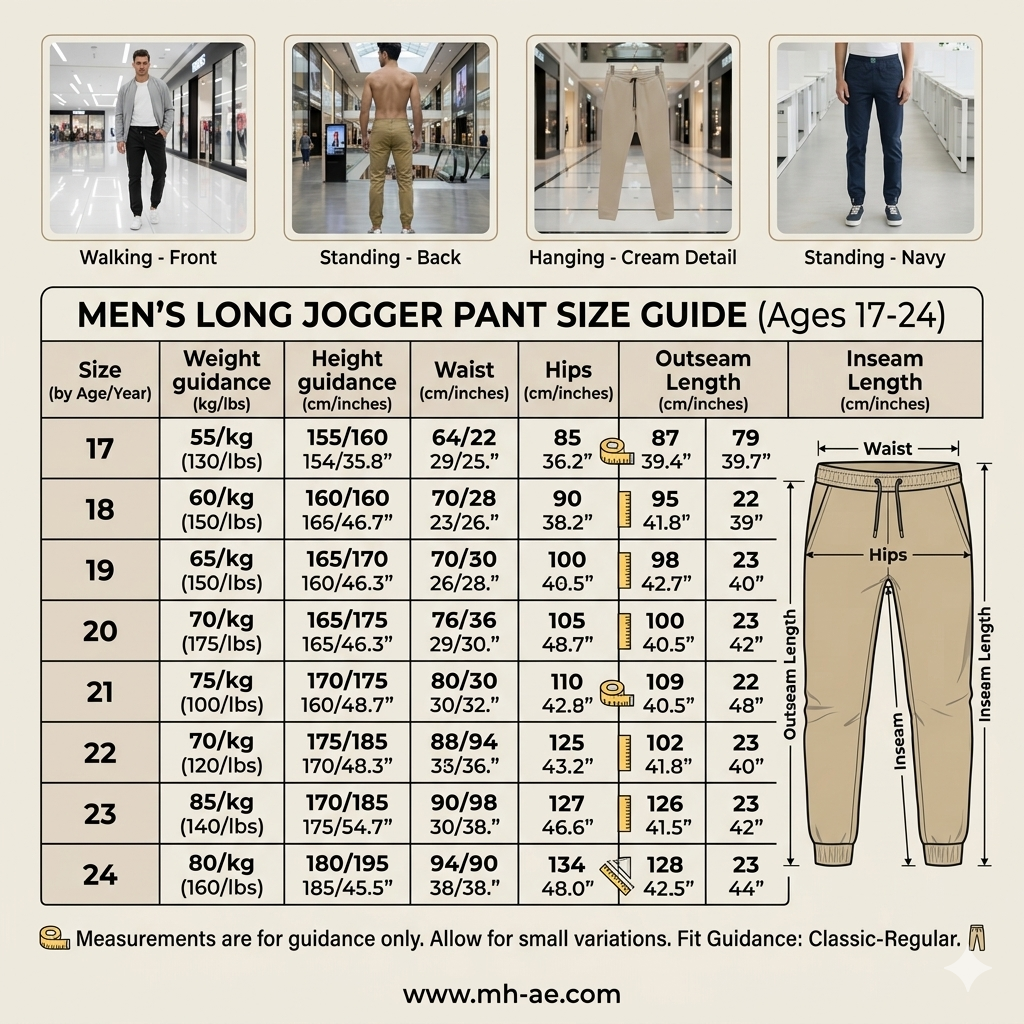 Men’s Navy Blue Casual Jogger Pants 17-24 Years - Comfortable Drawstring Trousers with Pockets | MH