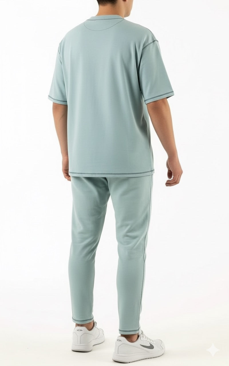 Men’s Casual Two-Piece Tracksuit with Logo Detail | MH Sizes (M-XXL)