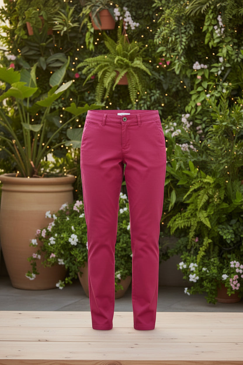 Mint pink Women’s Chino Pants Slim Fit Super Stretch | Waist 26-36 Sizes | MH