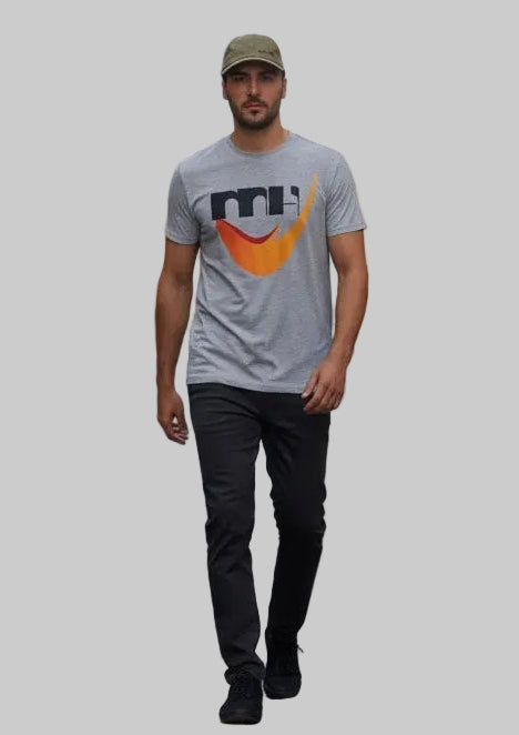 Men’s MH Signature Logo Graphic T-Shirt | White & Grey | 5 Colours | Sizes S-XL| MH UAE