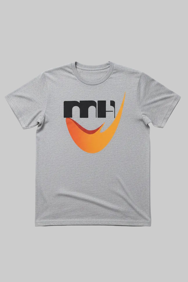 Men’s MH Signature Logo Graphic T-Shirt | White & Grey | 5 Colours | Sizes S-XL| MH UAE