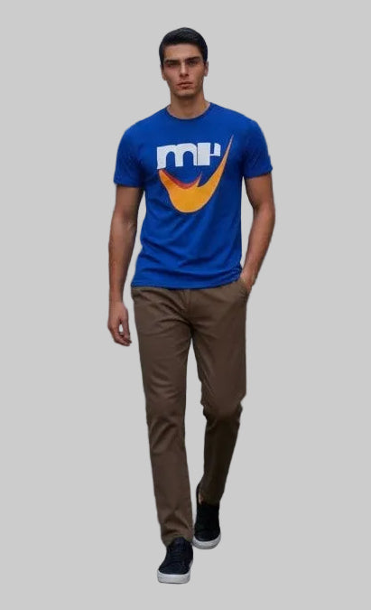 Men’s MH Signature Logo Graphic T-Shirt | White & Grey | 5 Colours | Sizes S-XL| MH UAE