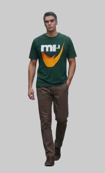 Men’s MH Signature Logo Graphic T-Shirt | White & Grey | 5 Colours | Sizes S-XL| MH UAE