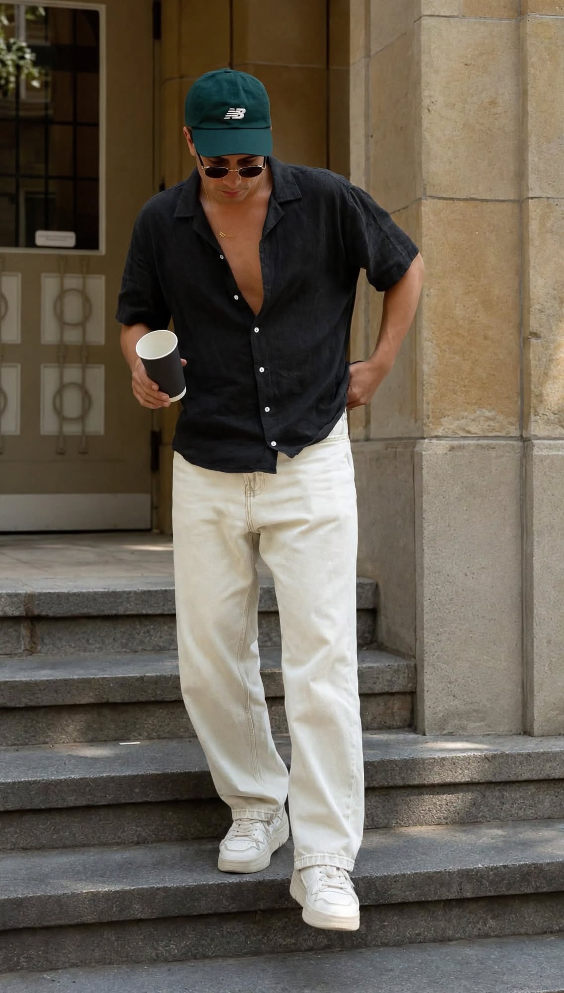 Men’s Premium Linen Camp Collar Half Sleeve Shirt | Cuban Collar Resort Shirt | M–XXL
