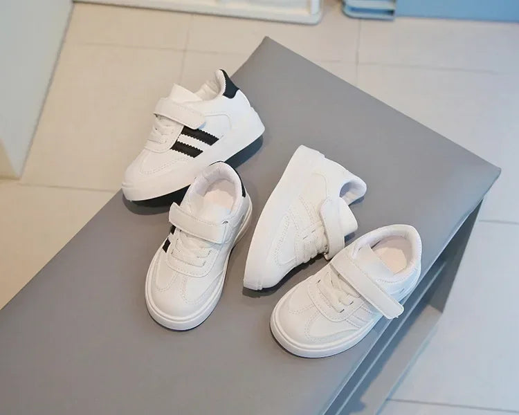 Kids Sports Shoes for School Boys Girls White Shoes.