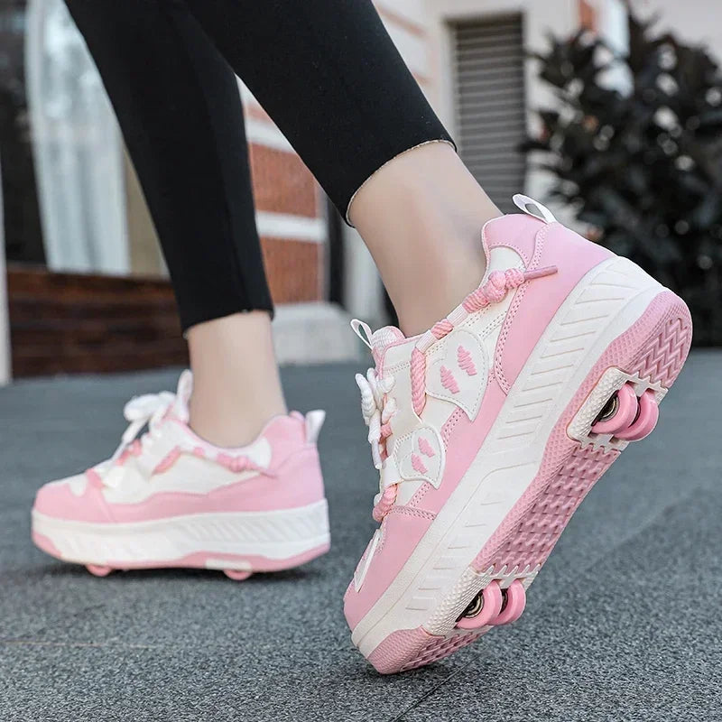 Sneakers Sports Kids Roller Skate Shoes Fashion Girls Boys.