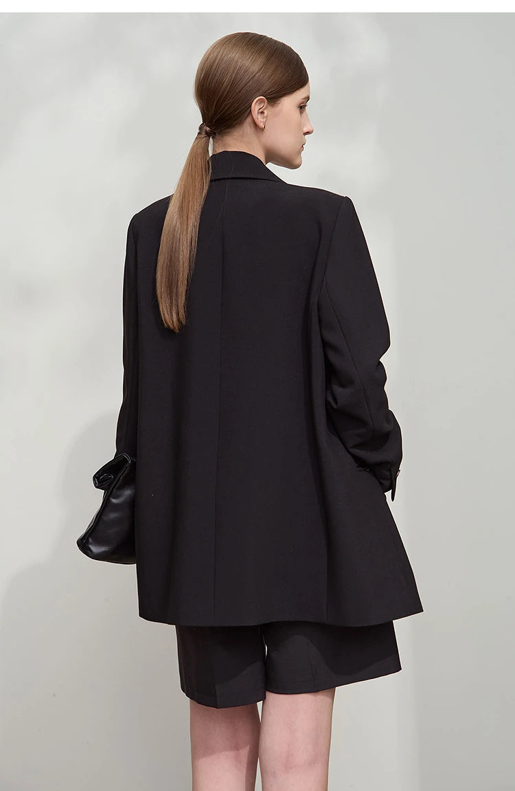 AMII Minimalist Blazer Women  Autumn New Office Lady .