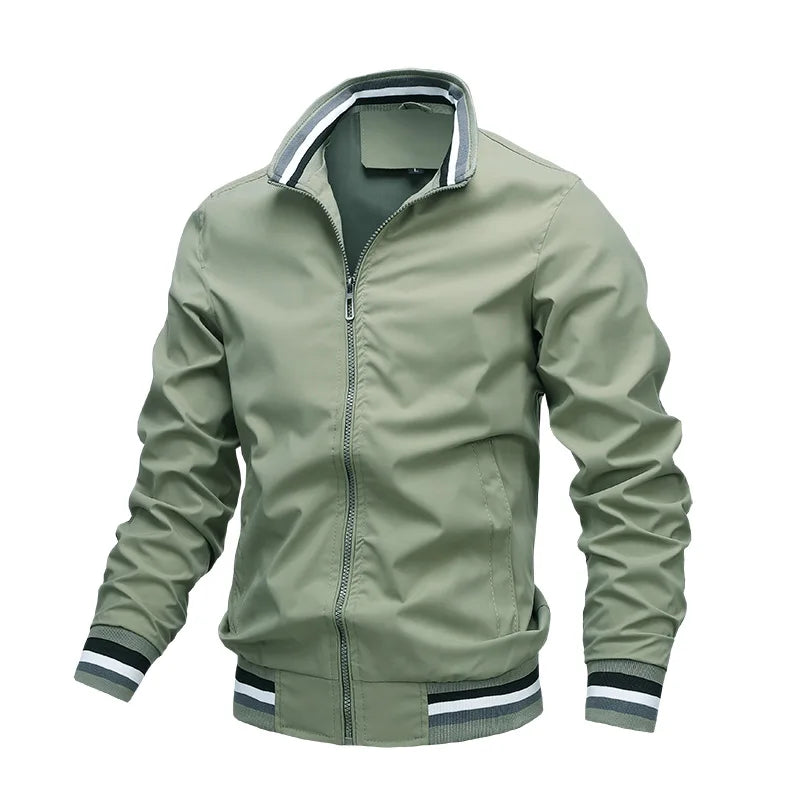 Fashion Men's Windbreak Bomber Jacket Spring Summer Man.