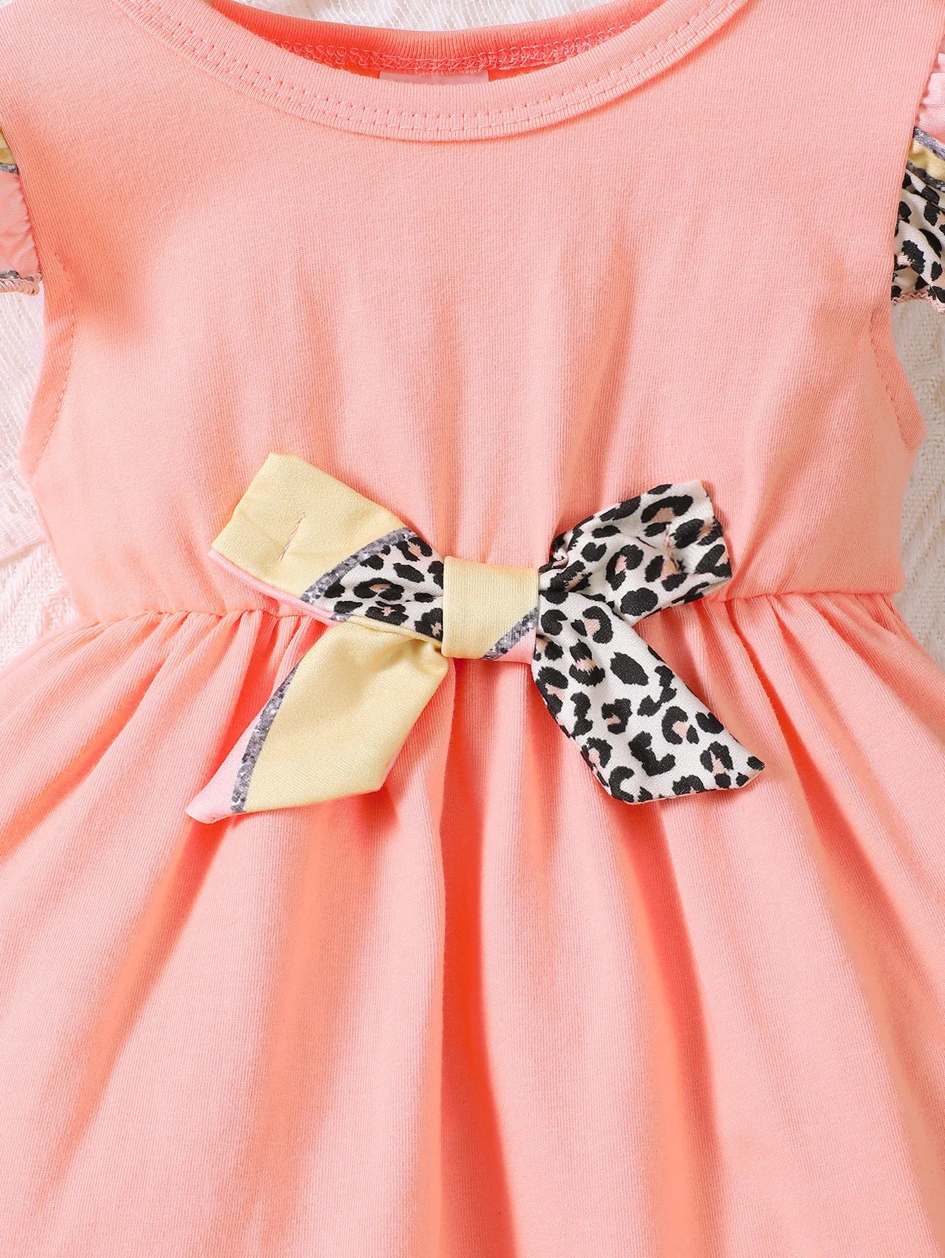 New Baby Girl Casual Round Neck Sleeveless Dress Printed Pants Two Piece Set.