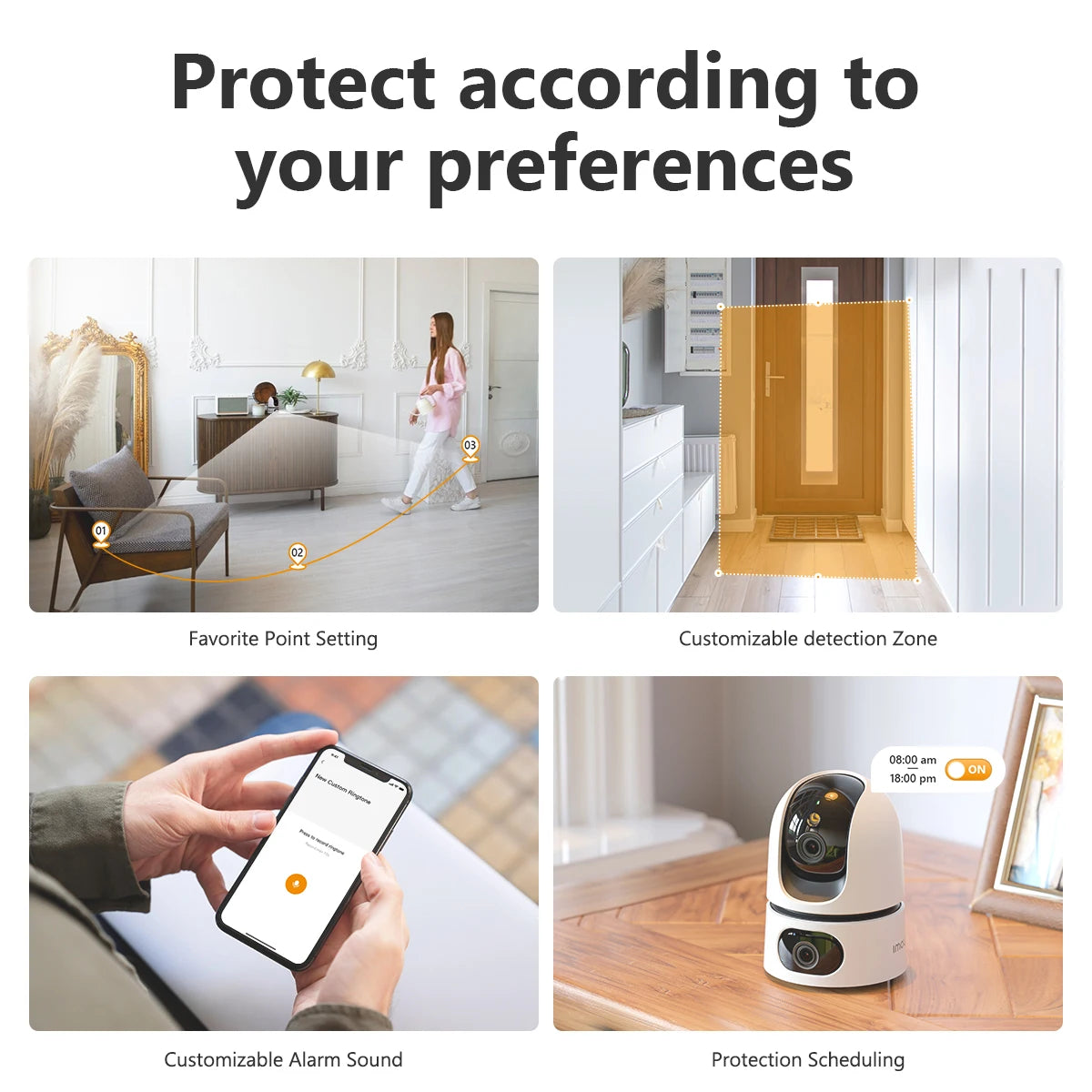 IMOU Indoor Camera 360° PTZ WiFi Camera Home CCTV,