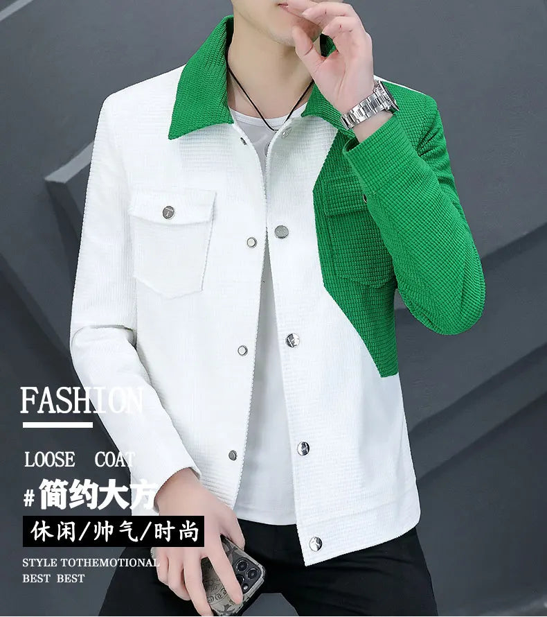 Spring Autumn Men Jacket Korean Style Casual  Cargo jacket.
