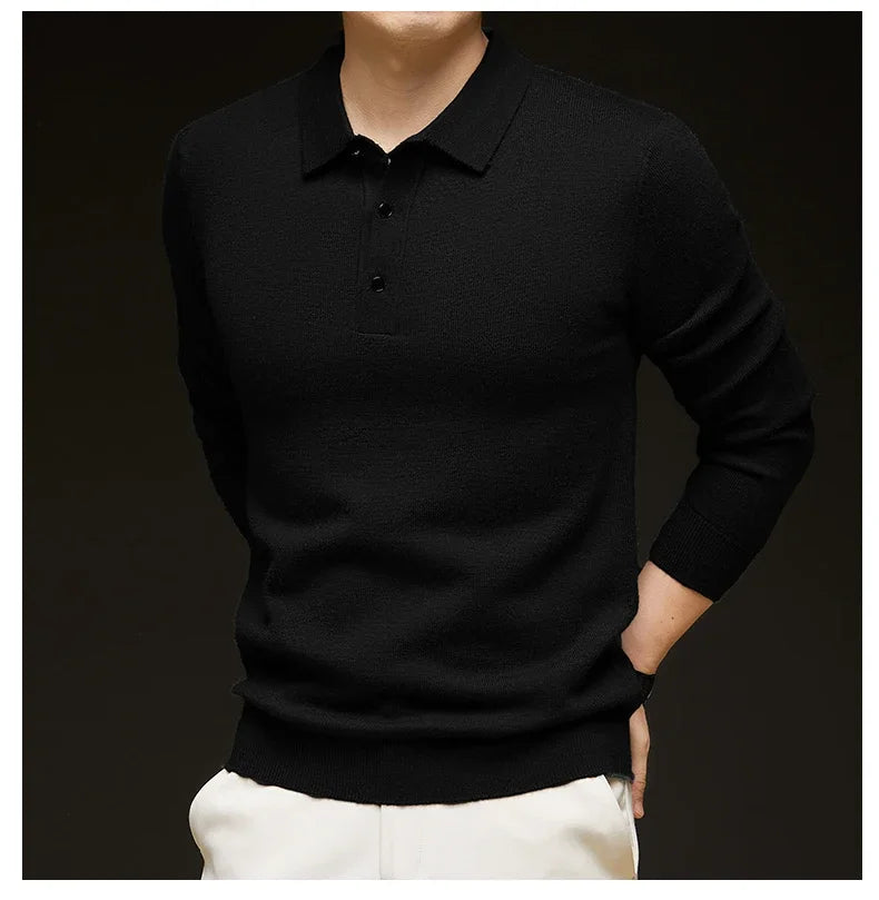 7 Colors Business Men's Sweater Knitwear Autumn Winter Casual.