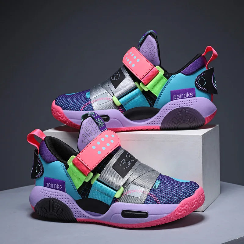 New Children's Basketball Shoes For Boys Girls Non-slip Kids Sport Shoes.