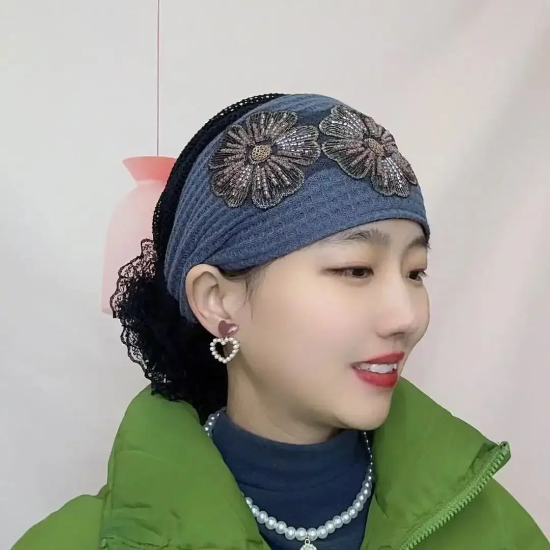 Muslim Under Scarf Hat Cancer Chemo Hats Turbante mujer Embroidery.