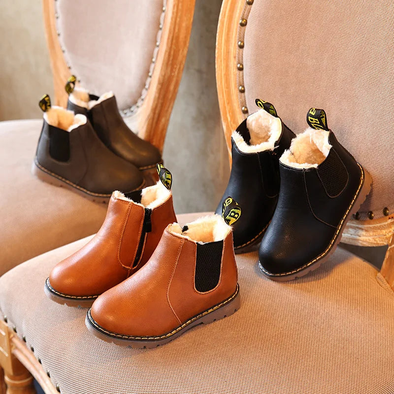 Kids Casual Boots Non-slip Wear-resistant Children Shoes.