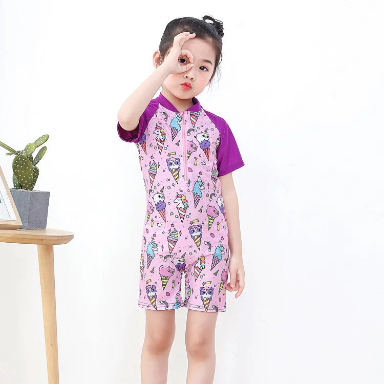 Kids Toddler Boys Swimsuit Long Sleeve  3 4 5 6 7 8 10 Years.