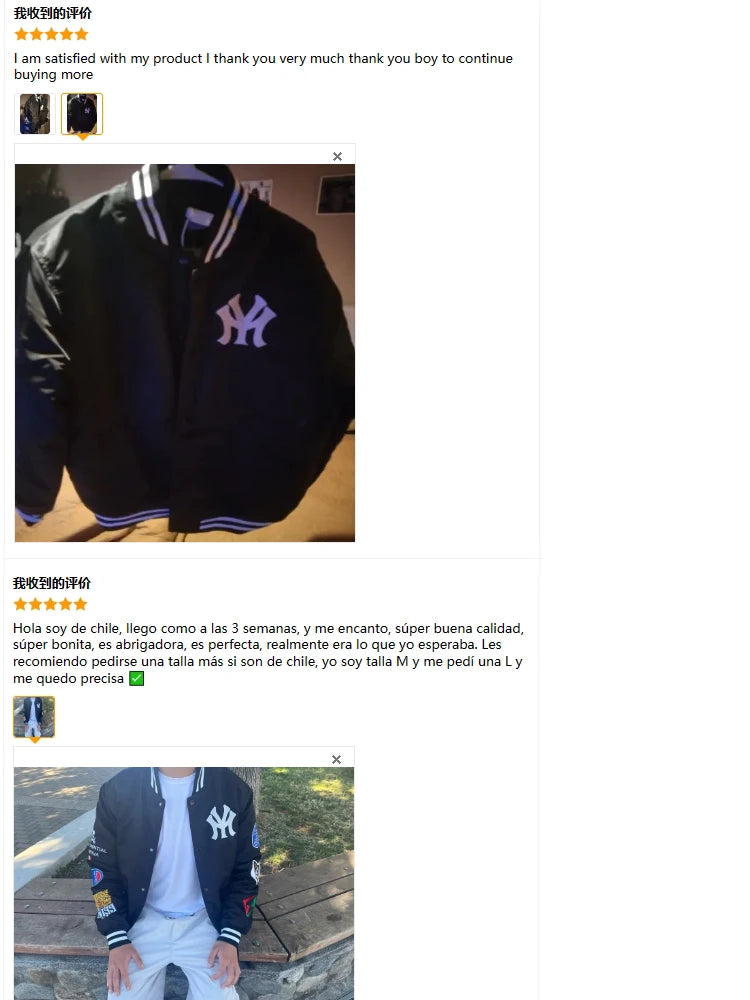 Autumn & Winter Bomber Jacket Men Embroidery .