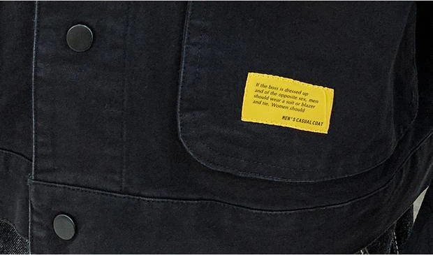 Men's Casual Jacket Spring Autumn Button Lapel Work Coat .