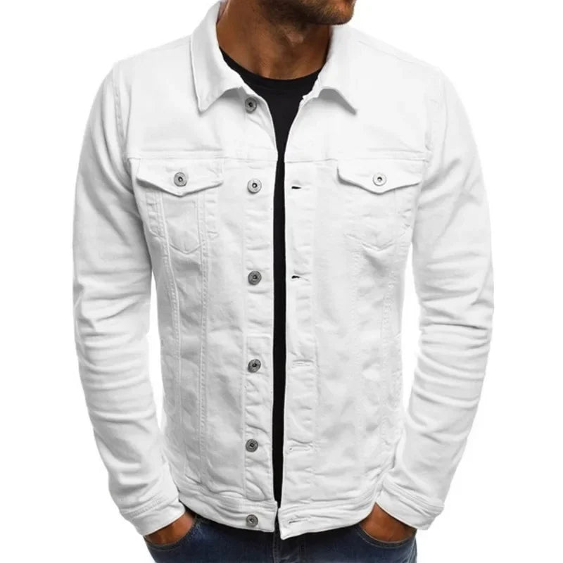 Men's Denim Jacket M-4XL Autumn Clothing Fashion Jackets.