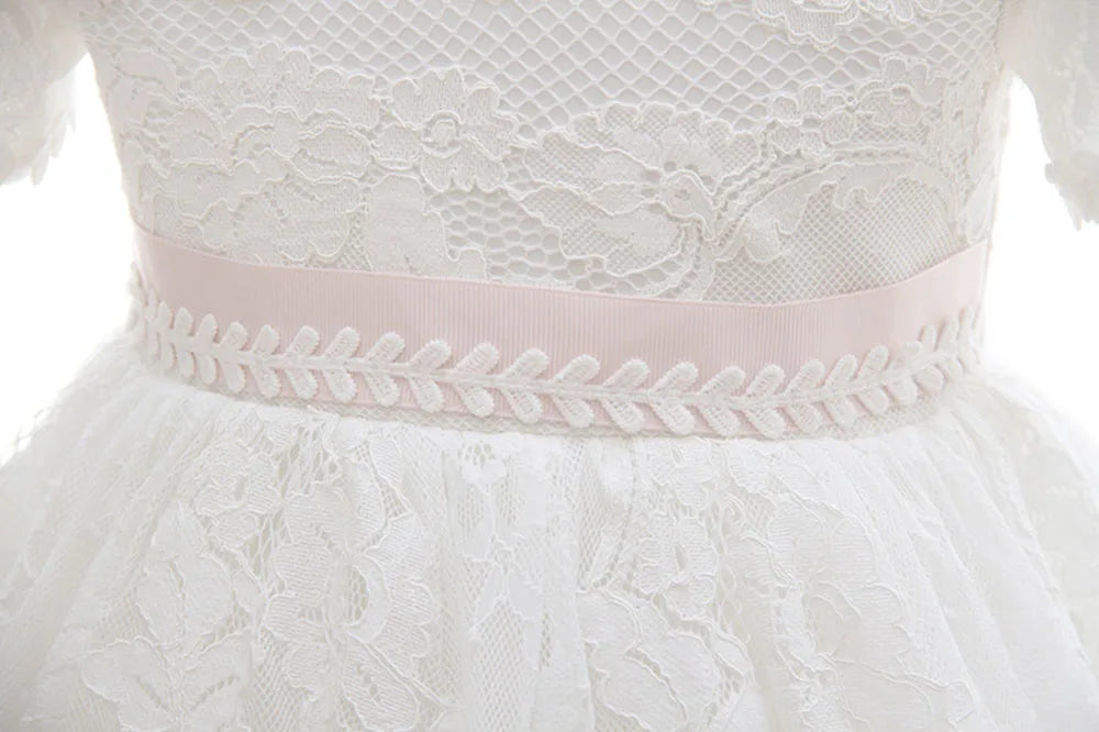 baby girl dresses embroidery pearl 1 year birthday dress wedding party christening baby girl clothes for 3-24 month