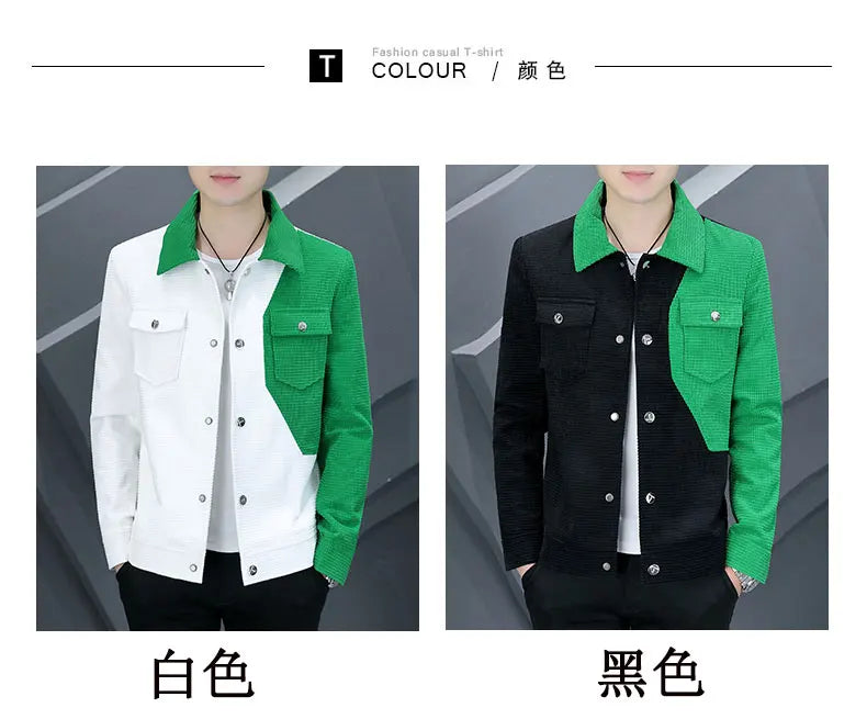 Spring Autumn Men Jacket Korean Style Casual  Cargo jacket.