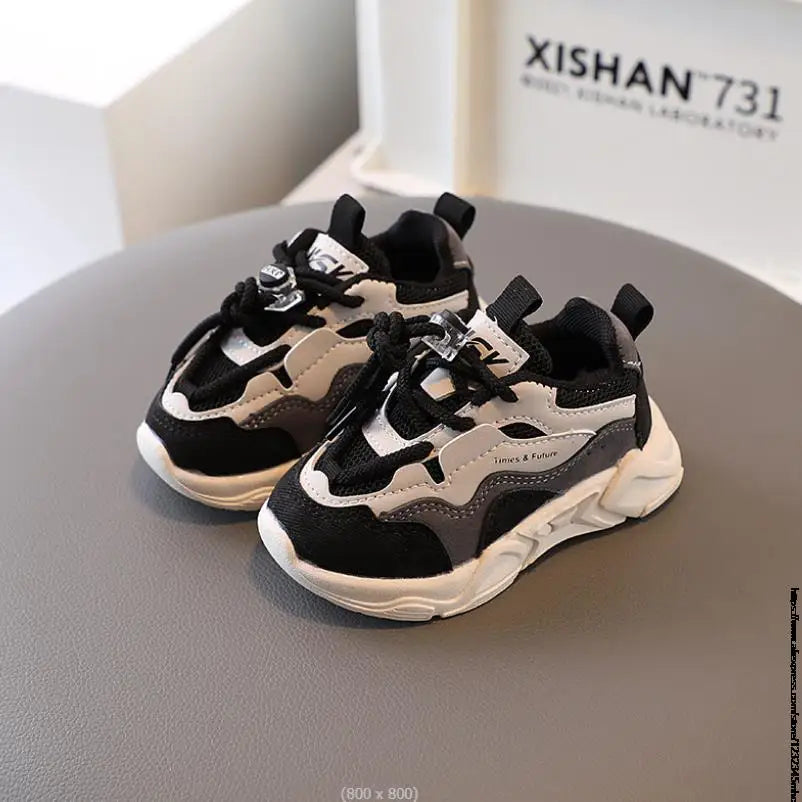 Kids Sport Shoes Fashion Cross-tied Mesh Breathable Boys .