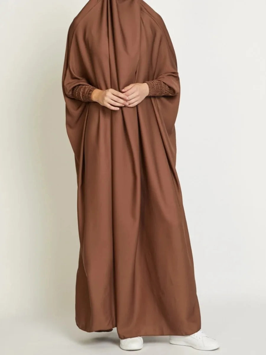 One Piece Jilbab Dress for Women Muslim Hooded Dress .