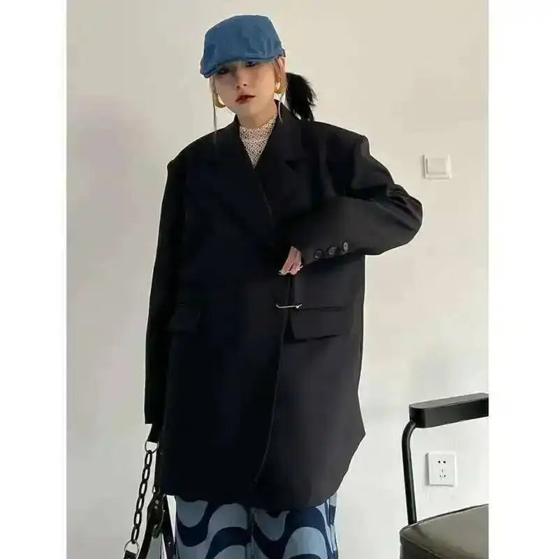 EAM Green Brief Blazer Women Big Size Casual .