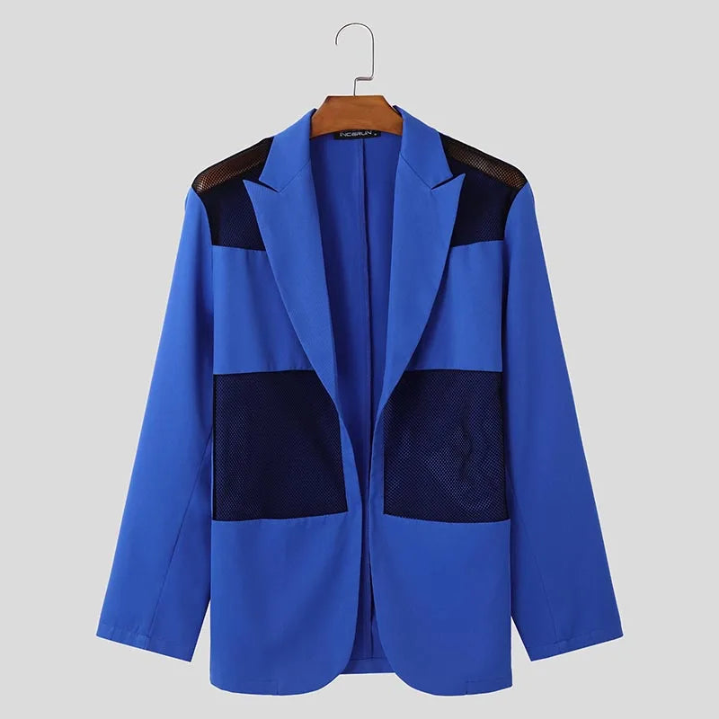 Fashion Male Long Sleeved Cardigan Blazers .