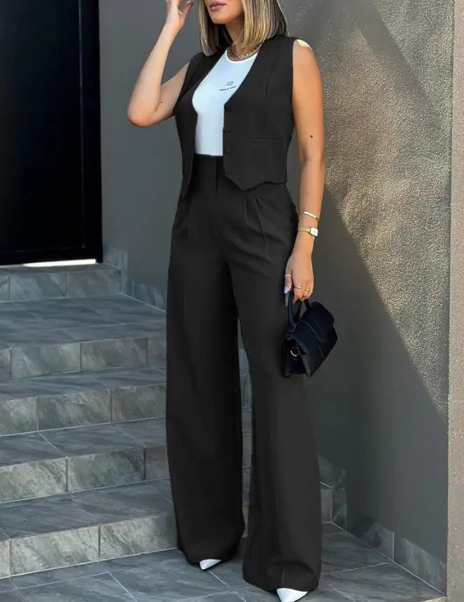 Women OL Blazer Pant Sets 2 Pieces Casual Slim .