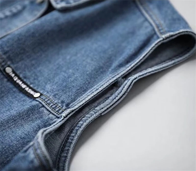 Women's Denim Vest Jacket New Spring And Autumn Elegant.