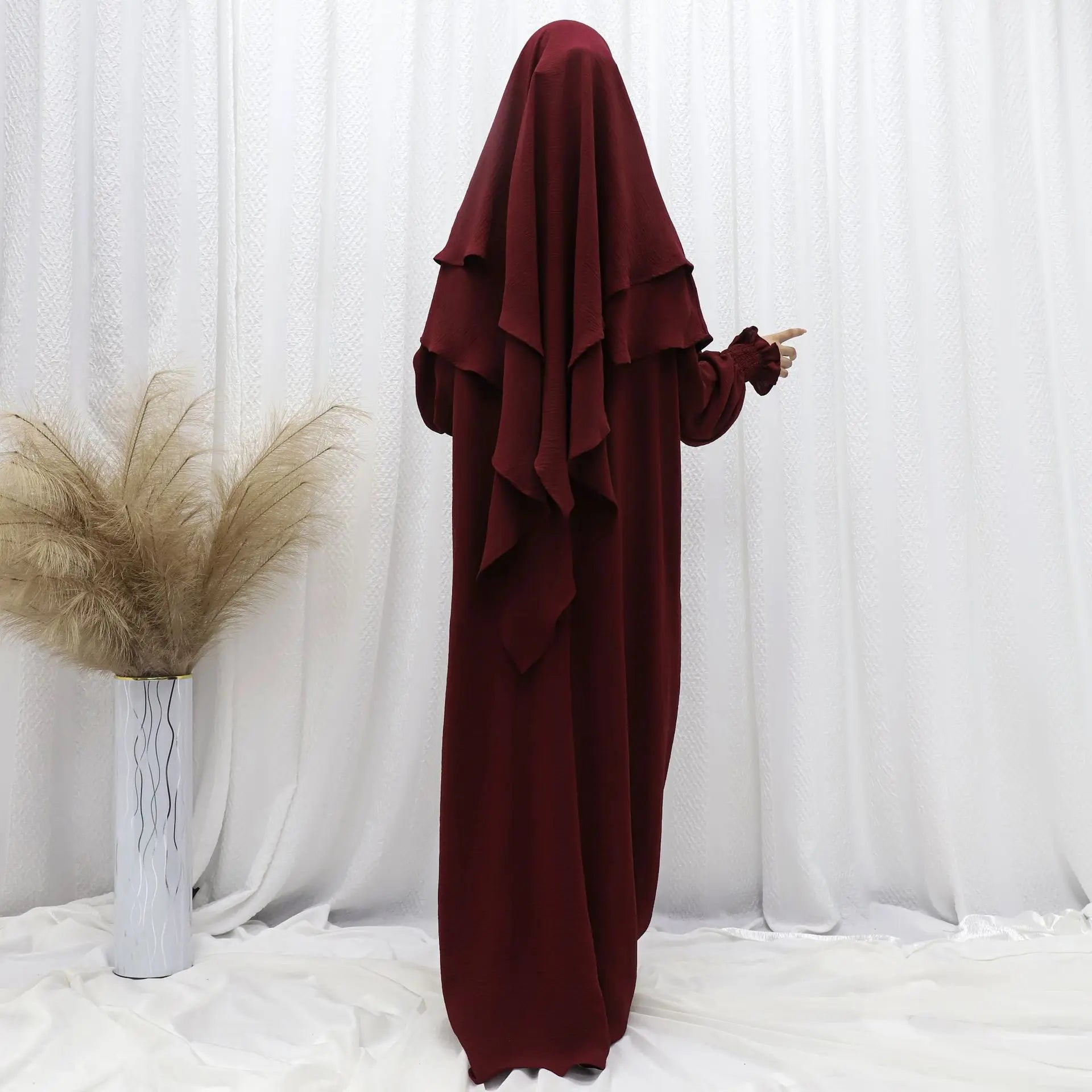 Ramadan Modest Muslim Women Dresses Headscarf Abaya .