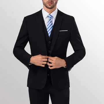 One Button Suit Soft Well-knit Handsome Slim Fit Business.