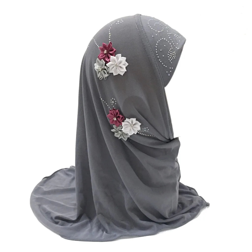 BOHOWAII Kids Girls Muslim Instant Hijab Ready To Wear.