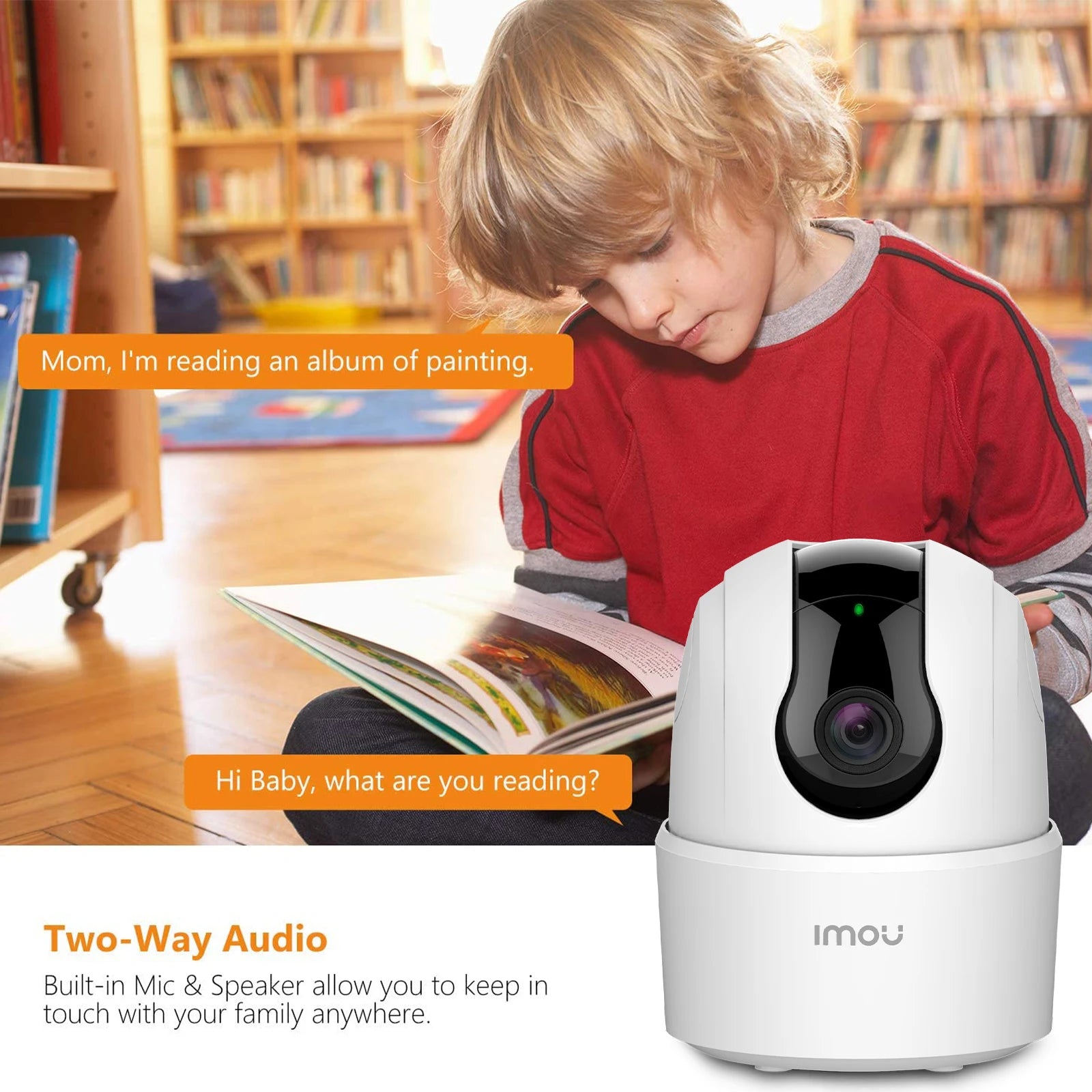 IMOU Indoor Camera 360° PTZ WiFi Camera Home CCTV,