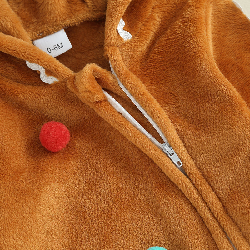 Christmas Newborn Infant Baby Boys Girls Jumpsuit Fuzzy .