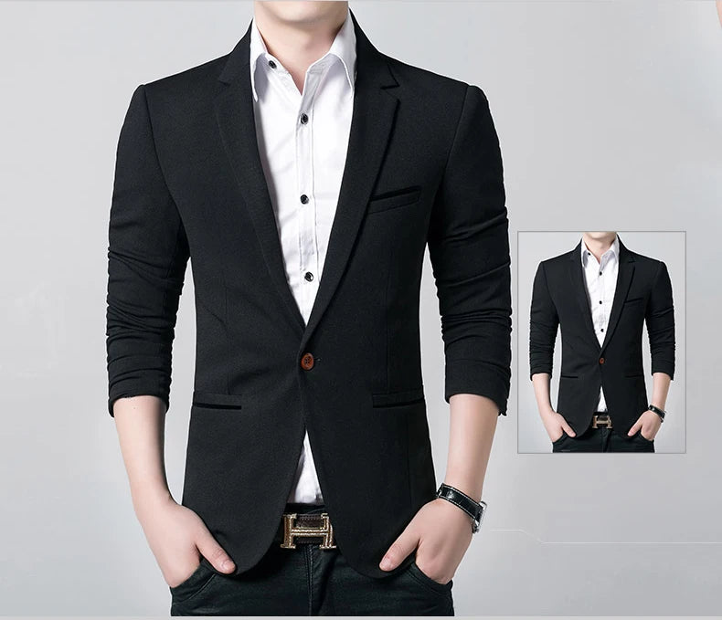 Brand Men's Casual Blazer  Autumn New Fashion .