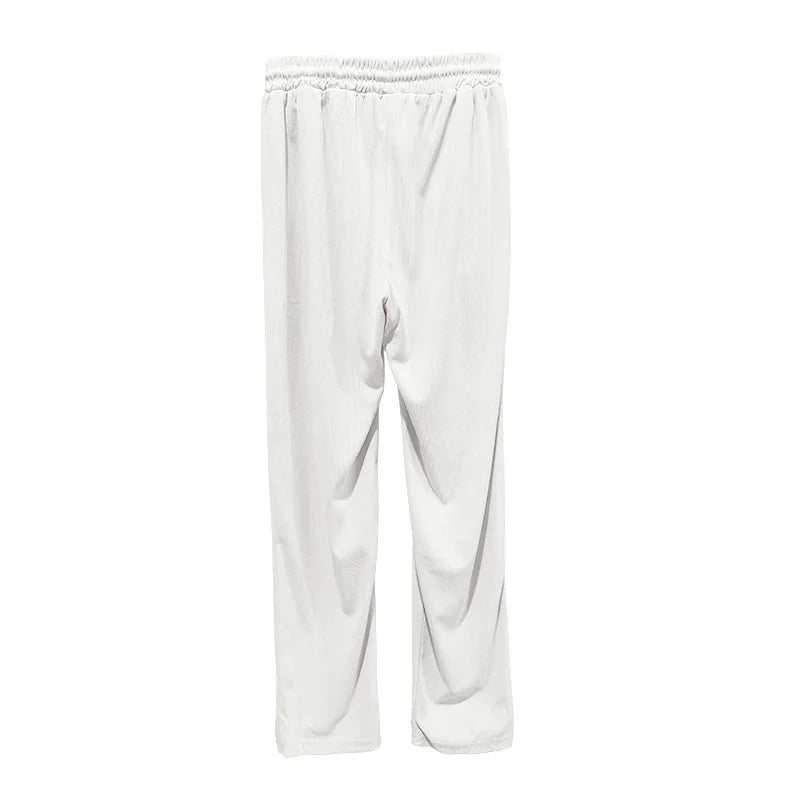 Casual Mens Corduroy Suits Short Sleeve Zipper Polo Shirts And Pants Mens Two Piece Sets Streetwear 2024 Summer Fashion Outfits