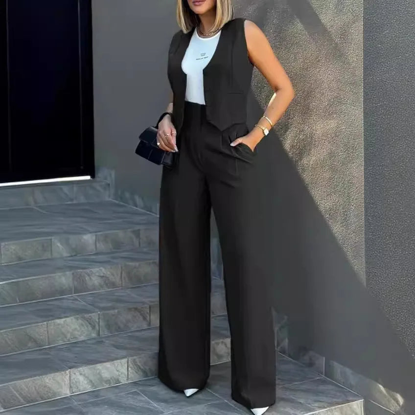 Women OL Blazer Pant Sets 2 Pieces Casual Slim .