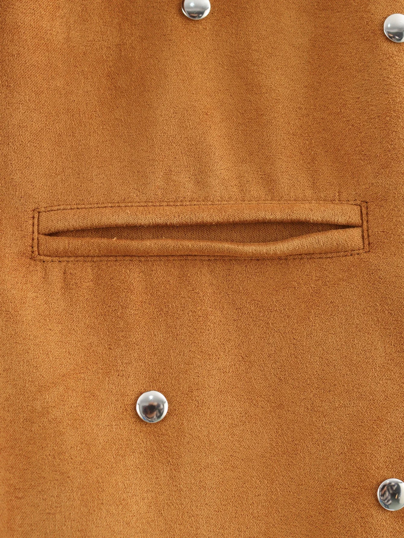 TRAFZA Casual Chic Women Solid Jackets Rivet Long Sleeve .