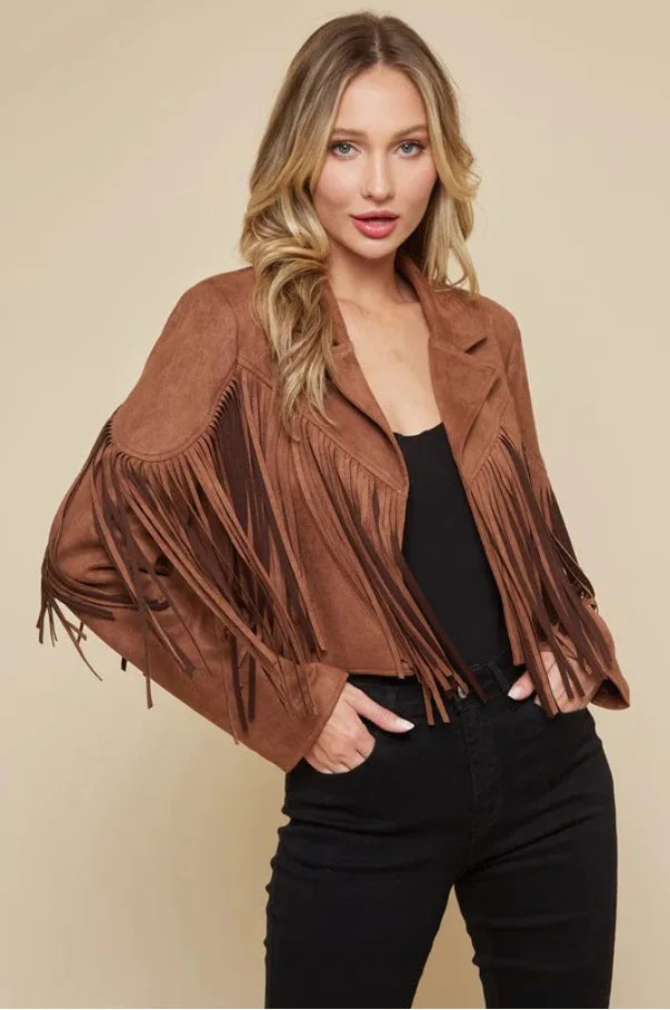 Crop Tops E-girl Motor Biker Jacket Suede Leather Jacket .