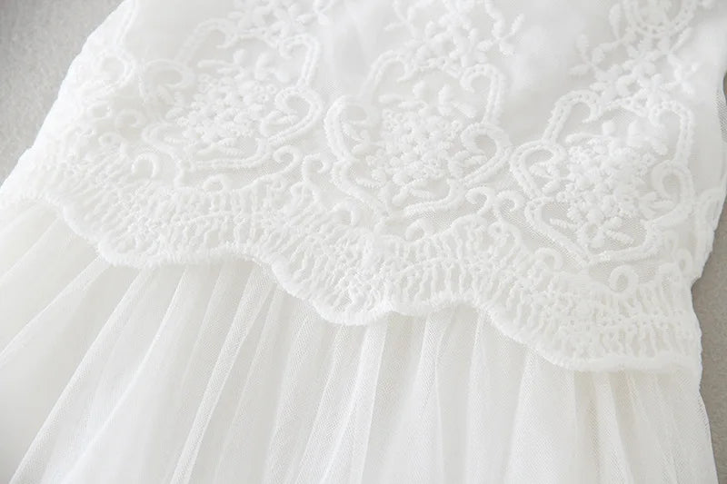 baby girl dresses embroidery pearl 1 year birthday dress wedding party christening baby girl clothes for 3-24 month