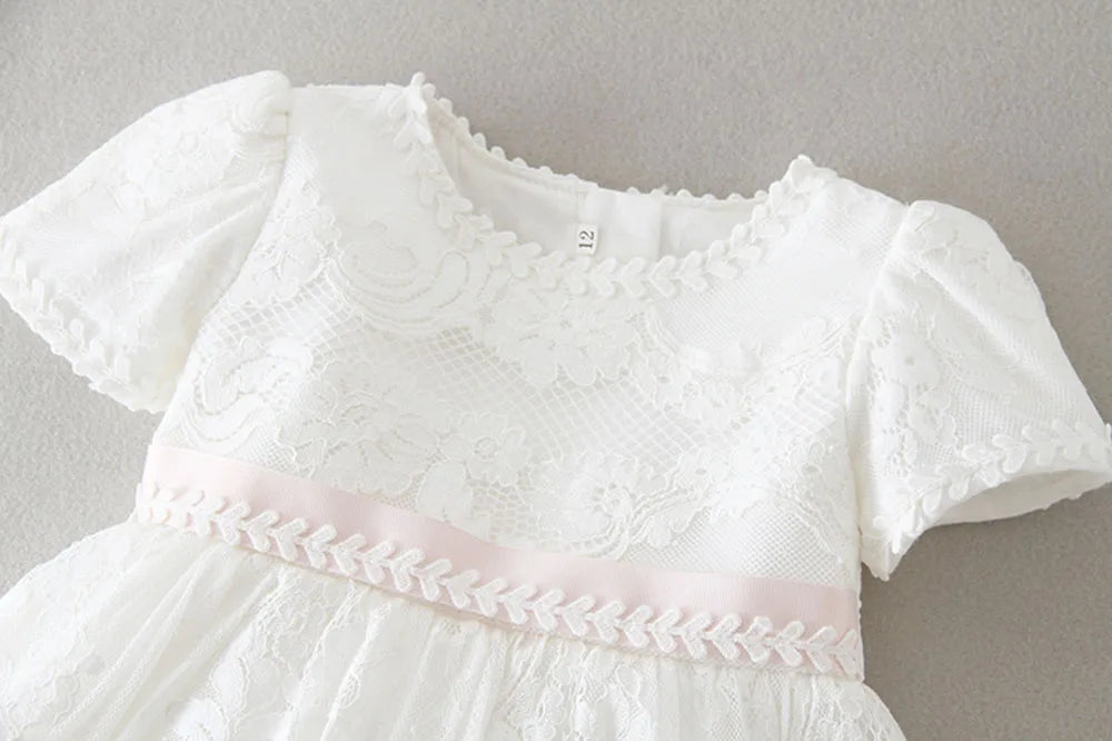 baby girl dresses embroidery pearl 1 year birthday dress wedding party christening baby girl clothes for 3-24 month