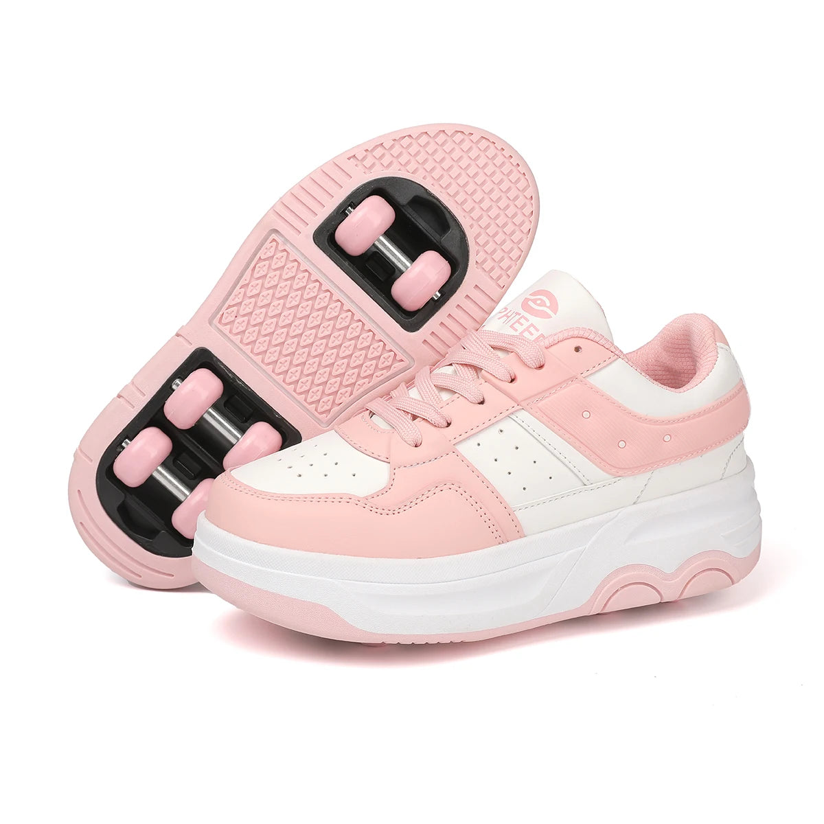 Kids 6Wheels Roller Skating Shoes Walking Shoes .