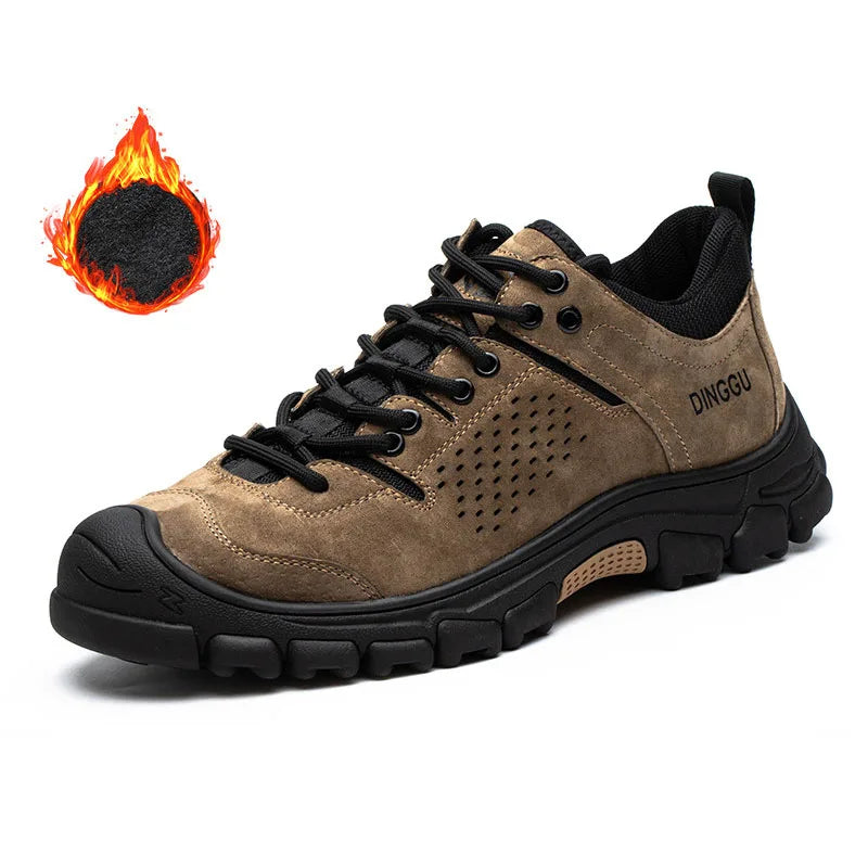 Work Safety Shoes Men Anti-smash Anti-puncture Work Sneakers Lightweight Breathable Protective Steel Toe Safety Boots