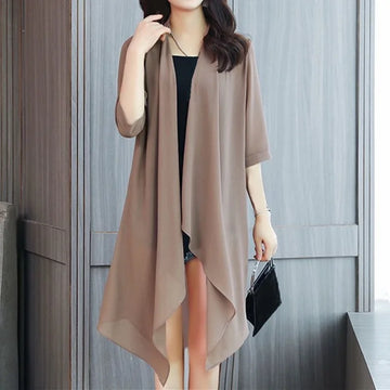 Summer Sun Protection Clothing Women Chiffon Cardigan .