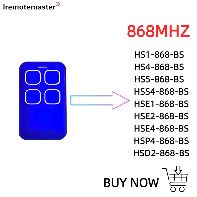 Compatible BiSecure HSE2 HSE4 868 BS Remote Controller .